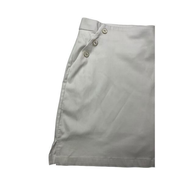 Rafaella Women's XL XLARGE White Pull-On Elastic Waist Skirt Skort NEW NWT - Picture 4 of 16